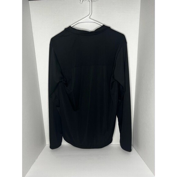 Adidas Performance Mens Size Small Long Sleeve 1/4 Zip Quarter Black White Golf - Picture 2 of 8